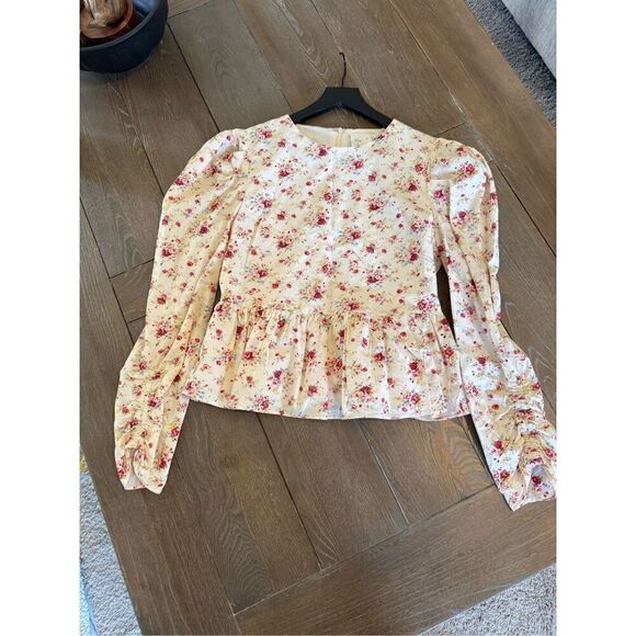 Tuckernuck Hyacinth House - Clemons Long Sleeve Puff Blouse Women’s Size Small - Picture 10 of 13